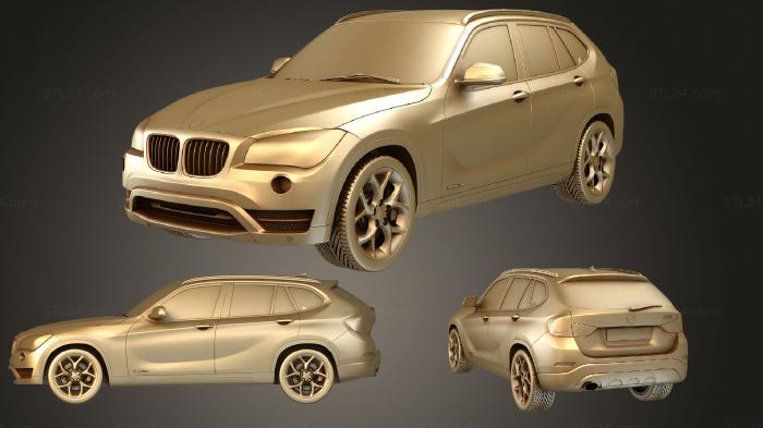 Автомобили и транспорт (BMW X1 2013, CARS_0802) 3D модель для ЧПУ станка